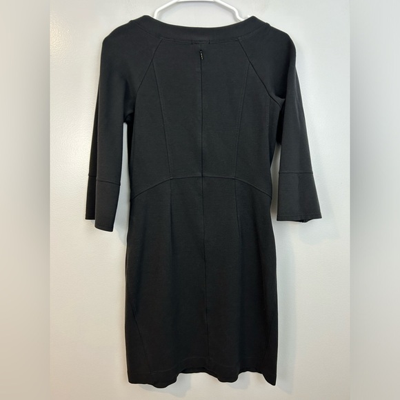 Theory Black Sheath Mini Dress Size 4 - Picture 5 of 10